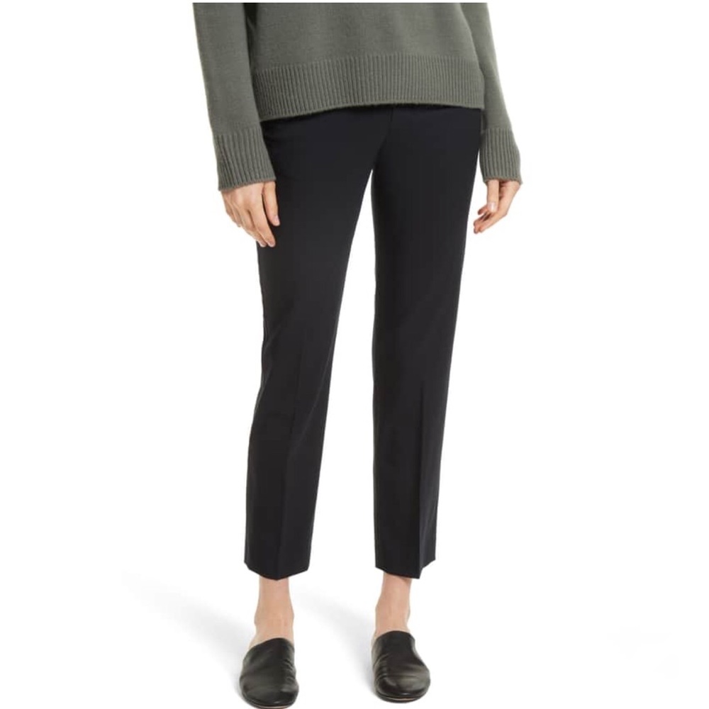VINCE Tapered Ankle Black Trousers